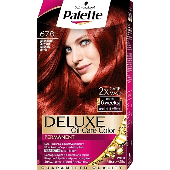 Schwarzkopf Palette Deluxe barva na vlasy 678 Intenzivní červená 115 ml