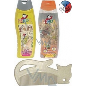 Bohemia Gifts Kids Ferda šampon na vlasy 300 ml + balzám na vlasy 300 ml + hřeben, kosmetická sada Bohemia Gifts Kids Ferda šampon na vlasy 300 ml + balzám na vlasy 300 ml + hřeben, kosmetická sada