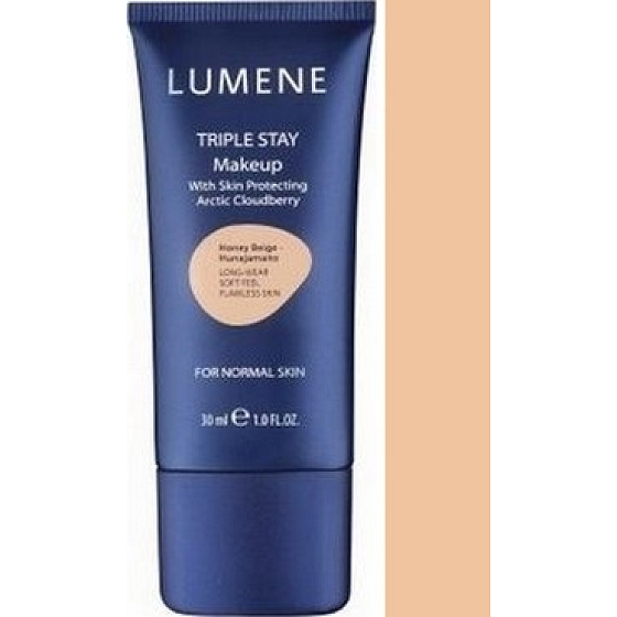 Lumene Double Stay minerální make-up 04 Peach Beige 30 ml