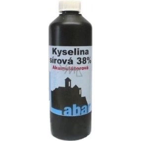 Labar Kyselina sírová 38% Akumulátorová 600 g - Při objednání tohoto výrobku nutno doložit živnostenský list Labar Kyselina sírová 38% Akumulátorová 600 g - Při objednání tohoto výrobku nutno doložit živnostenský list