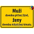 Nekupto Humorná cedulka Muži dovedou pít 15 x 10 cm 1 kus