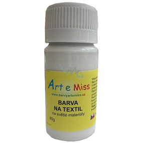 Art e Miss Farba do jasnych tkanin 11 Biała 40 g