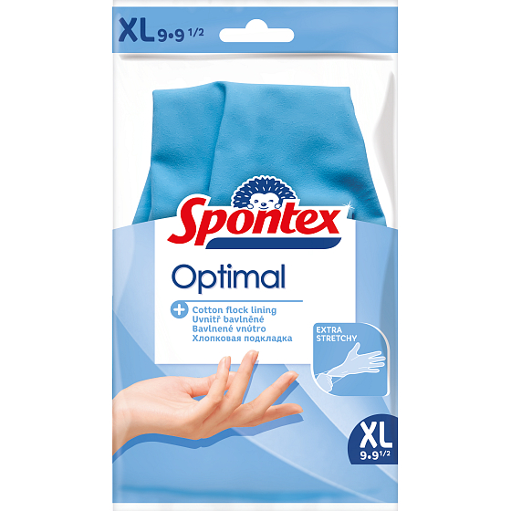 Spontex Optimal Rękawice gumowe rozmiar XL 1 para
