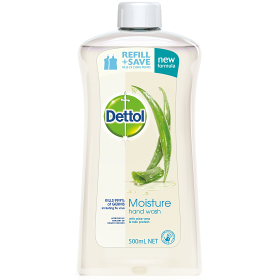 Dettol Aloe Vera hydratační antibakteriální mýdlo náhradní náplň 500 ml