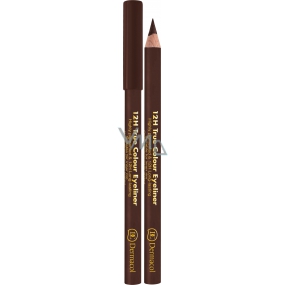Dermacol 12h True Colour Eyeliner ołowiana kredka do oczu 06 Dark brown 2 g