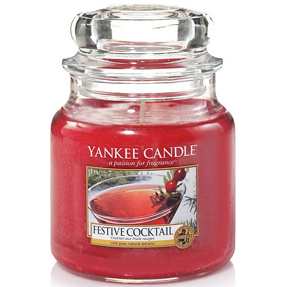 Yankee Candle Festive Cocktail - Sváteční koktejl vonná svíčka Classic střední sklo 411 g