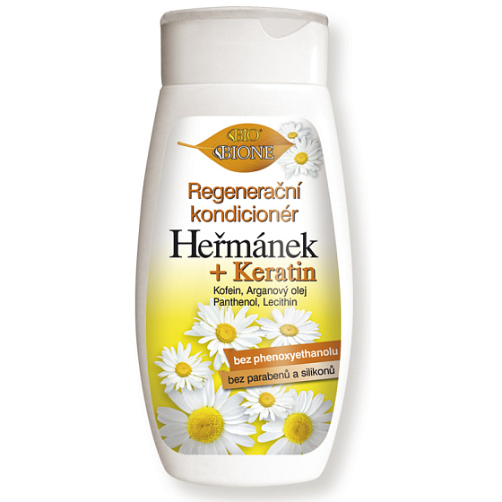 Bione Cosmetics Heřmánek regenerační kondicionér pro všechny typy vlasů 260 ml