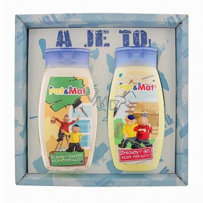 Bohemia Gifts Kids Pat a Mat - Truhláři šampon na vlasy 250 ml + sprchový gel 250 ml, pro děti kosmetická sada Bohemia Gifts Kids Pat a Mat - Truhláři šampon na vlasy 250 ml + sprchový gel 250 ml, pro děti kosmetická sada