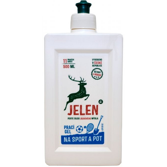 Jelen Sport a pot tekutý prací prostředek na sportovní a funkční prádlo 11 dávek 500 ml
