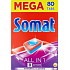 Somat All In 1 8 Actions tabletki do zmywarki z siłą kwasu cytrynowego dla czystych i lśniących naczyń 80 sztuk