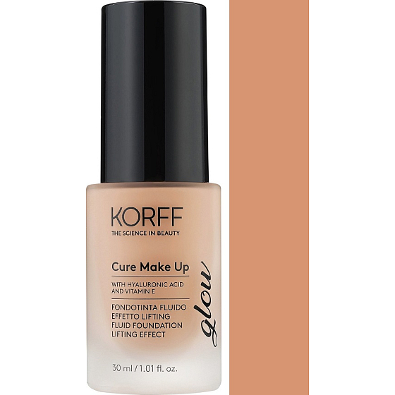 Korff Cure Make Up Fluid Foundation Lifting Effect Glow fluidní liftingový make-up 04 Hazelnut 30 ml