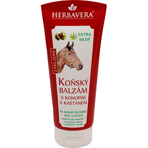 Herbavera Końský balzám z konopiami i kasztanem, 200 ml