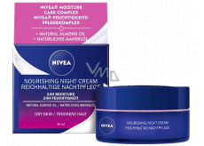 Nivea 24h Moisture odżywczy krem na noc do suchej i wrażliwej cery 50 ml