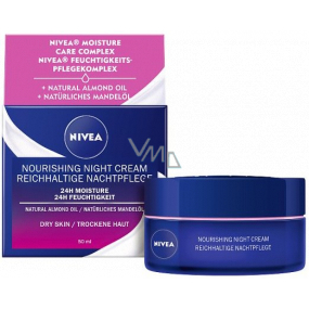 Nivea 24h Moisture odżywczy krem na noc do suchej i wrażliwej cery 50 ml