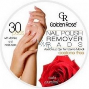 Golden Rose odlakovací ubrousky na nehty Rose Scented 30 kusů