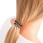 Invisibobble True Black Gumička do vlasů černá spirálová 3 kusy