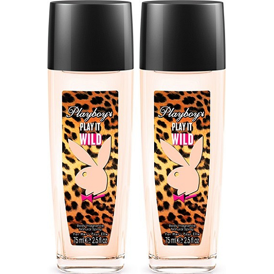 Playboy Play It Wild for Her parfémovaný deodorant sklo pro ženy 2x75 ml, duopack