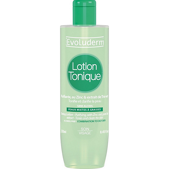 Evoluderm Toning Lotion pleťové tonikum pro mastnou a smíšenou pokožku 250 ml