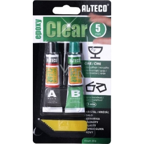 Alteco Epoxy Clear 5 min dwuskładnikowe klej epoksydowy 20 g