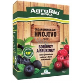 AgroBio Trumf Borůvky a brusinky přírodní granulované organominerální hnojivo 1 kg 41557, 6/2029
