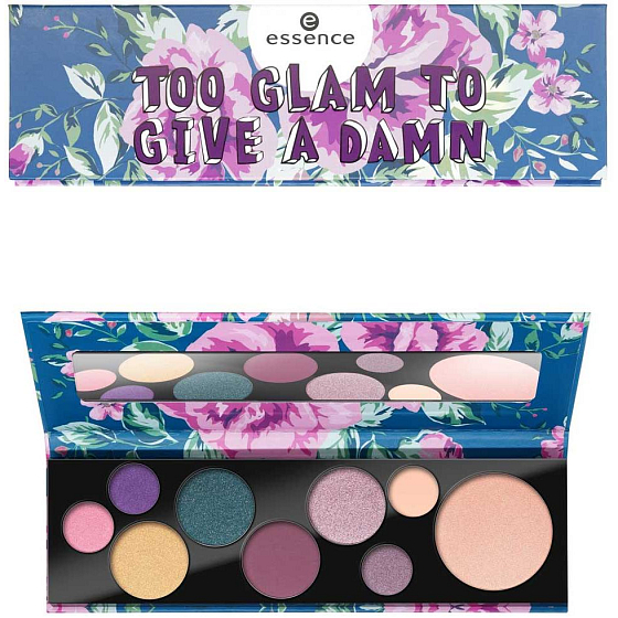 Essence Too Glam to Give a Damm paletka na oči a obličej 11 g