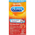 Durex Strawberry kondom s jahodovou příchutí pro extra zábavu nominální šířka: 56 mm 12 kusů