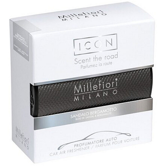 Millefiori Milano Icon Sandalo Bergamotto - Santálové dřevo a Bergamot vůně do auta Urban voní až 2 měsíce 47 g