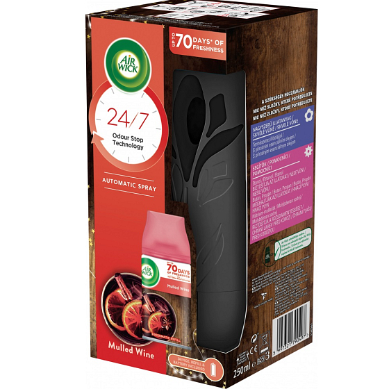 Air Wick FreshMatic Essential Oils Mulled Wine - Vůně svařeného vína automatický sprej 250 ml