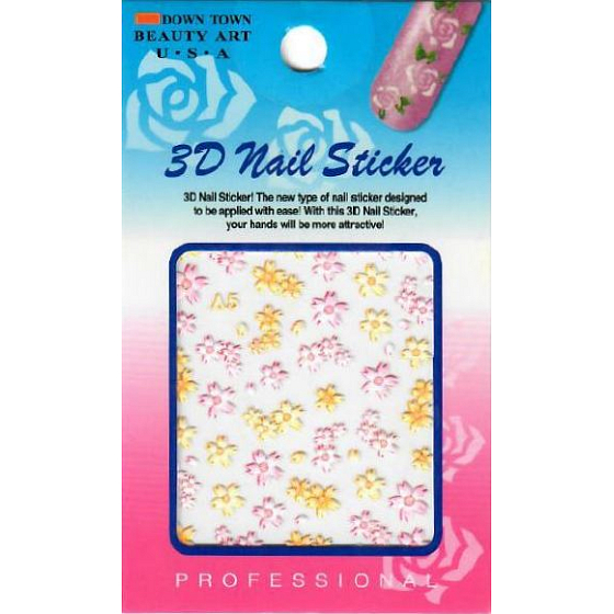 Nail Stickers 3D nálepky na nehty 1 aršík 10100 A5