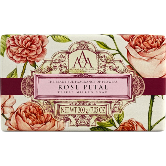 Somerset Toiletry Růže luxusní třikrát mleté toaletní mýdlo 200 g