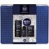 Nivea Men Deep Active sprchový gel 250 ml + voda po holení 100 ml + antiperspirant deodorant roll-on 50 ml + krém 150 ml, kosmetická sada pro muže