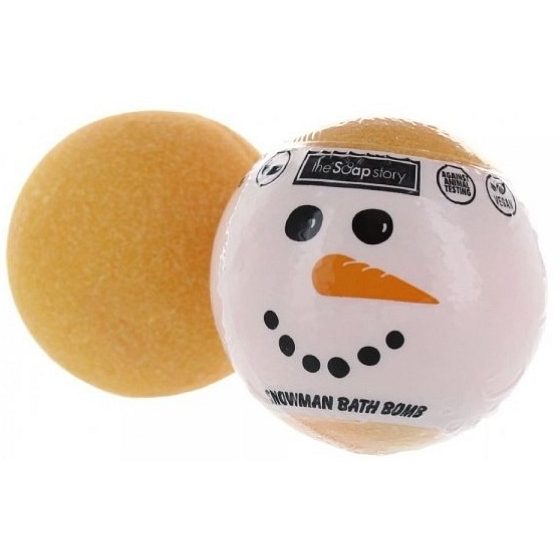 The Soap Story Sněhulák vánoční šumivá bomba do koupele 120 g