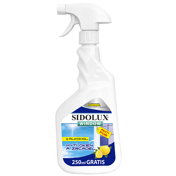 Sidolux Window Anti Fog Proti zamlžování na okna, skla a zrcadla rozprašovač 750 ml