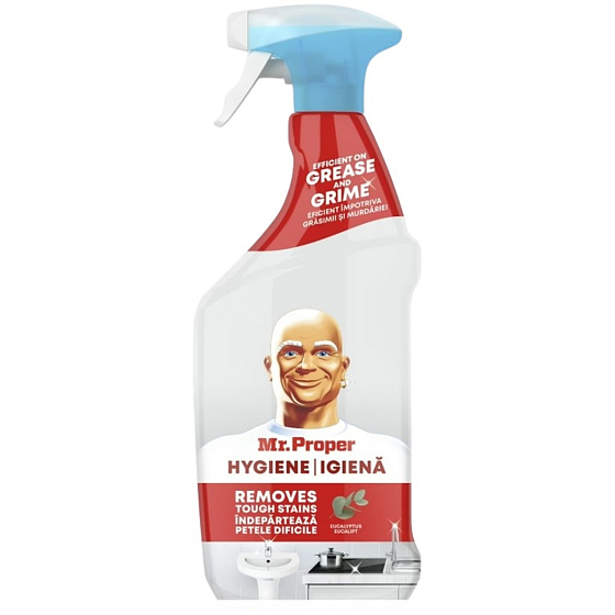 Mr. Proper Ultra Power Hygiene uniwersalny środek czyszczący do usuwania kurzu, tłuszczu i zanieczyszczeń 750 ml rozpylacz
