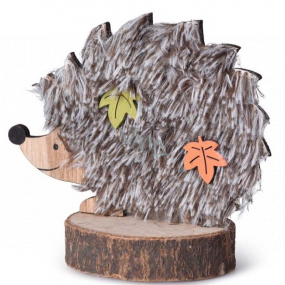Emocio Dekorace Ježek dřevěný přírodní, hnědá 130 x 110 mm