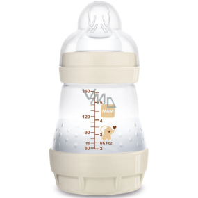 Mam Anti-Colic butelka antykolkowa, silikonowa delikatna smoczek 0+ miesięcy Biała 160 ml