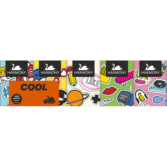Harmony Cool chusteczki papierowe 3-warstwowe 10 x 9 sztuk
