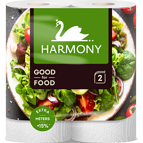 Harmony Good For Food 2-warstwowe ręczniki kuchenne, 2 rolki