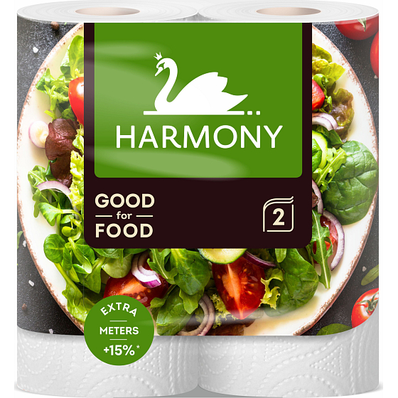 Harmony Good For Food 2-warstwowe ręczniki kuchenne, 2 rolki