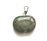 Heliotrop / Bloodstone Jabłko poznania przywieszek naturalny kamień 1,5 cm, kamień odwagi