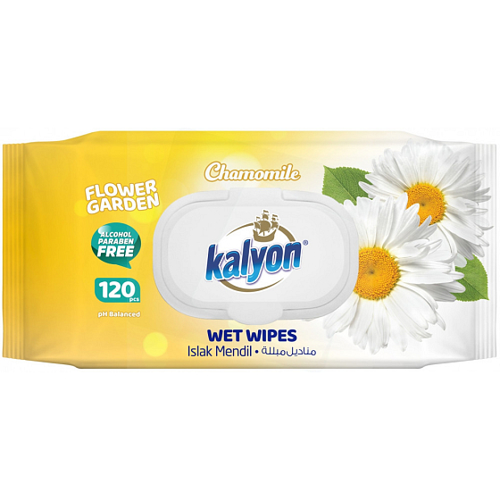Kalyon Chamomile - Heřmánek vlhčené ubrousky 120 kusů