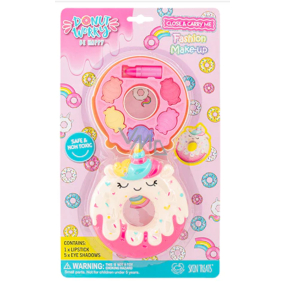 Skin Treats Donut Worry Be Happy pomadka 0,8 g + cienie do oczu 4,8 g, kosmetyczny zestaw dla dzieci