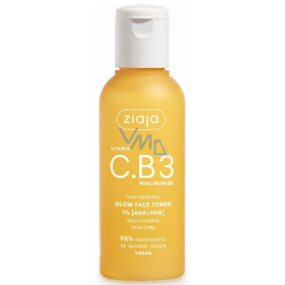 Ziaja Vitamin C.B3 Niacynamid tonik do twarzy z kwasem 1% aha + pha 120 ml