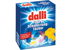 Dalli chusteczki do prania przeciw odbarwieniu tkanin, 15 sztuk