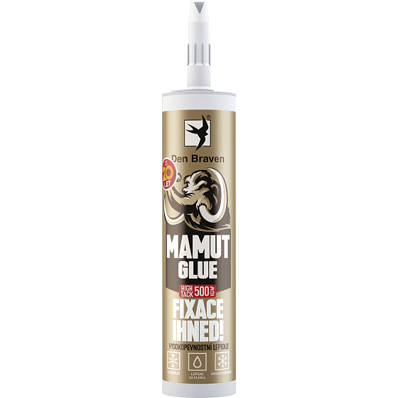 Den Braven Mamut Glue High Tack uniwersalne klej montażowy, czarny, 290 ml