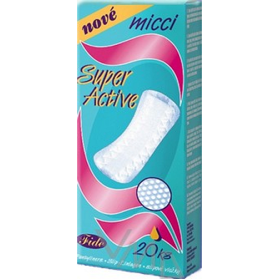 Micci Super Active slipové intimní vložky 20 kusů