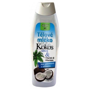 Bione Cosmetics Kokos & Witamina E, Allantoina odżywcze mleczko do ciała dla wszystkich typów skóry 500 ml
