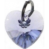 Swarovski Elements wisiorek serce jasny fiolet 10 mm 1 sztuka