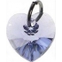 Swarovski Elements wisiorek serce jasny fiolet 10 mm 1 sztuka