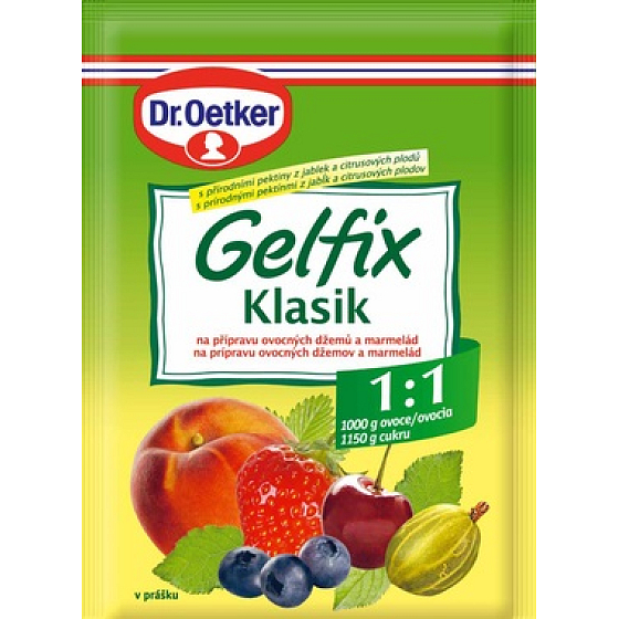 Dr. Oetker Gelfix Klasik mieszanka do przygotowania dżemów i konfitur owocowych 1:1 20 g